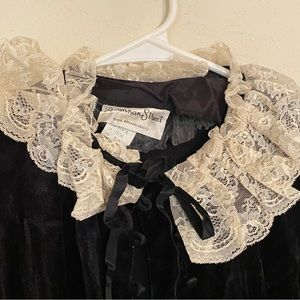Vintage Victorian Velvet Dress